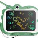 8.5 Inch Dinosaur LCD Drawing Tablet Writing Board Toddler Toy Educational Toys Birthday Christmas Gifts Toys for 3 4 5 6 Years Old Boys and Girls (Green)
