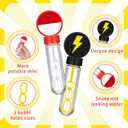 Civaner 24 Pieces Cartoon Animation Party Favors Monster Cartoon Bubble Wands Bulk Red and White Wand Bubbles Yellow Lightning Goodie Bag Stuffers for Birthday Party Supplies