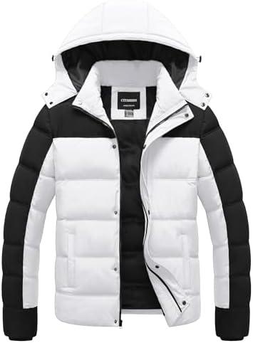 CTFASHION Men's Puffer jacket Waterproof Winter Coat Parka Jacket Warm & Thicken Ski jackets Snowboard Coat M