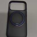 TORRAS 360 Magnetic Stand for iPhone 17 Pro Case, Ostand 3.0 [Fit for MagSafe][4X Mil-Grade Shockproof] Rotatable Kickstand Protective Cover, Camera Control Button, Translucent Deep Blue, O3 Fitness