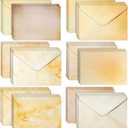 Best Paper Postcards 60 Pack Blank Cards and Envelopes 5x7 In - Vintage Style Stationery for Card Making, Party Invitations, Announcements, Scrapbooking (6 Designs)