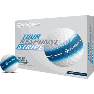 TaylorMade Tour Response Golf Balls (Blue Stripe)