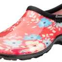 Women's Waterproof Comfort Shoes -"Floral Fun Coral", Size 9 US