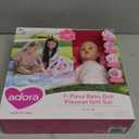 ADORA Over The Rainbow Baby Doll and Play Mat with 7 Piece Accessories Set Including Rainbow-Print Onesie, Beanie, Pacifier, Doll Diaper and Pink Bottle Birthday Gift for Kids Ages 3+