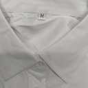 2 x Button Down Shirts for Women Long Sleeve Dress Shirts Collared Work Wrinkle Free Office Solid Blouses Fitted Tops M
