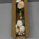 Silk Flower Peony Bouquets - 2 Pack Artificial Peonies with Stems Vintage Look Real Peonies Flowers for DIY Crafts Flower Arrangements Wedding Centerpiece Table Decor - Champagne