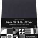 Premium Kraft Paper - Black Collection, 8.5 x 11, Pack of 100 by Ecological Fibers