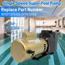 W3SP2615X20 Super Pool Pump 2 HP 115/230V 2'' Single Speed Replacement for Hayward, SP2615X20 for Inground Swimming Pools and Spas