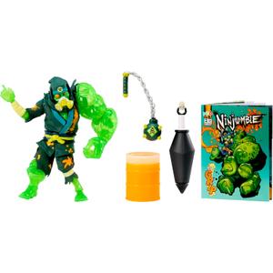 Ninjombie Action Figure - Haz Mat, Boys Action Ninja Zombie Slime Monster Action Figure, Ages 6 +