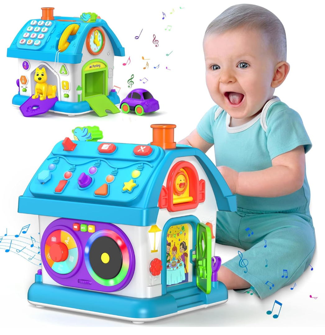 14-in-1 Montessori Toys for 1 Year Old Boy Gifts, Musical Educational Baby Toy 12-18 Month, First Birthday Gift for One Year Old Boy Girl, 1st Present for Toddler 1-2 Age