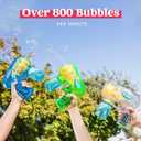JOYIN 3 Packs Bubble Guns with 3 Solutions, Automatic Bubble Maker Blower Machine for Kids, Party Favors, Summer Toy, Birthday, Outdoor & Indoor Activity, Easter