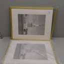 ENJOYBASICS 16x20 Picture Frame, Display Poster 11x14 with Mat or 16 x 20 Without Mat, Wall Gallery Photo Frames, Gold, 2 Pack