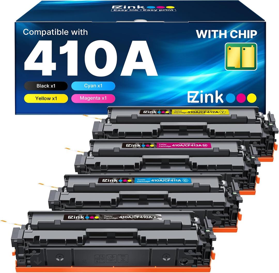 410A Toner Cartridge High Yield Replacement for HP 410A CF410A 410X CF411A