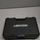 LIBRATON Professional Heavy Duty Rivet Gun, One-Handed Pop Rivet Gun Set, Robust Riveter with Shaft Container, Manual Riveting Tool, Tool-Free Interchangeable Heads, for Metal, Wood and Plastic