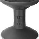 Storex Wiggle Stool  Active Flexible Seating for Classroom and Home Study, Adjustable 12-18 Inch Height, Black (00300U01C)