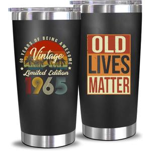 Funny 60th Birthday Gifts for Men - 20 Oz Tumbler (1965)