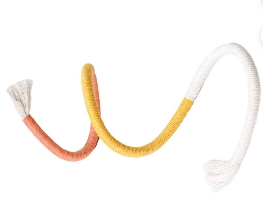 Cat Toy Bite Rope Funny Wear Resistant Home Portable Educational Toys Multipurpose Pet Chew Toy for Small Animals Kitten Puppy Accessories Orange