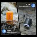 FLEXTAILGEAR Air Pump for Inflatables with Camping Lantern, Tiny Pump 2X, 4kPa Portable Air Pump Rechargeable Air Mattress Pump with Magnetic Design, for Sleeping Pads Pool Floats Swimming Rings