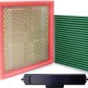 53034051AB Engine Air Filter& 68406048AA Cabin Air Filter w/Activated Carbon & Filter Door for Dodge Ram 1500 2500 3500 4500 5500, for Journey Avenger Compass Patriot Caliber Chrysler 200 (20072023)