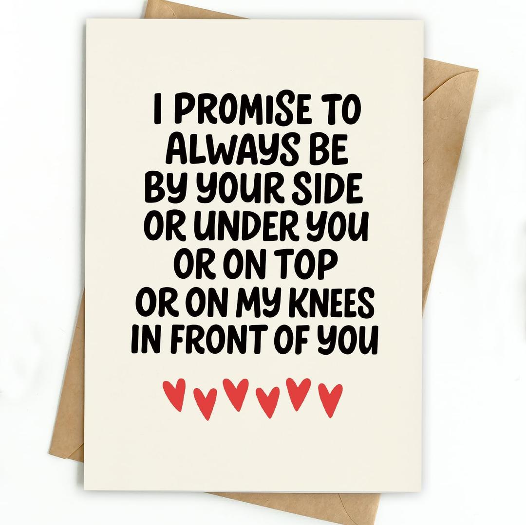 3 x Funny Valentines Day Gifts for Him Her, Valentines Card for Men Women, Romantic Anniversary Card