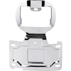 Chrome Motorcycle License Plate Relocation Bracket Tag Holder Mount for Harley CVO Electra Road Glide FLHTKSE FLHTCU FLHTCUL FLHTKL 2014-2023