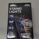 Joiedomi Multicolor Christmas String Lights,100 Count 21.4FT Christmas Fairy Tree Lights Plug in for Indoor Outdoor Xmas Decorations Patio Holiday Theme Party Yard House,Green Wire