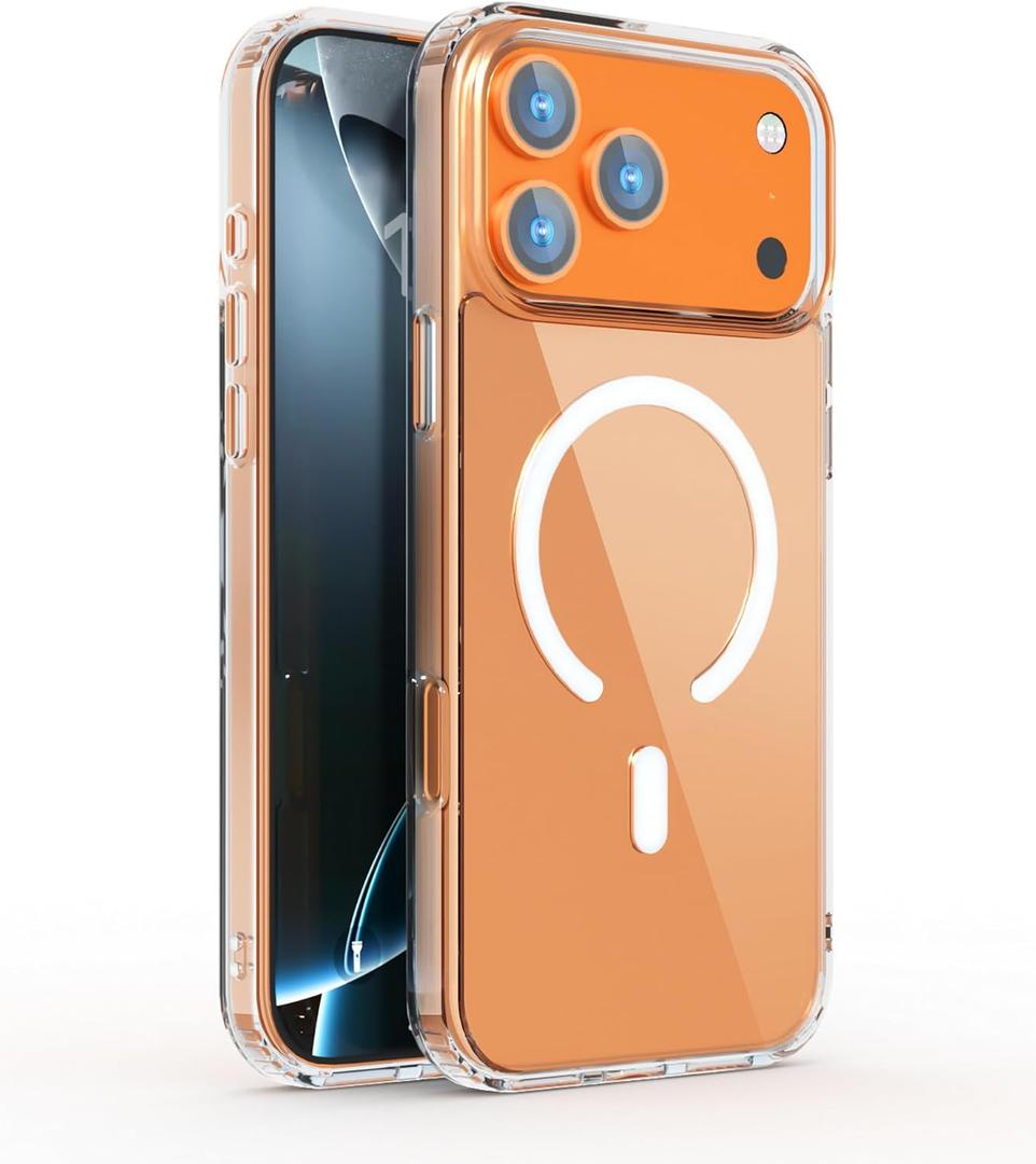 Classic Hybrid Clear Case for iPhone 17 Pro Max | MagSafe Compatible | Military-Grade Protection (Clear)