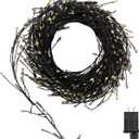 Fairy Lights Plug in, 752 LEDs on Black Copper Wire, Waterproof High-Density String Lights, 30.68FT Always-On for Wedding Party Christmas Decor, Easy to Shape Indoor Outdoor