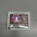 Inesore with Safety Lock for AirPods 4 Case Cover 2024,Floral Cute AirPod 4th Generation Case for Women Girly with Cleaner Kit and Keychain- Pink Berry Flower