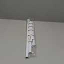 White Tension Curtain Rod for Windows 28 to 48 inch, Adjustable Expandable Pressure Spring Curtain Rod No Drilling, 7/8" Curtain Rod for Bedroom Doorway Closet Door