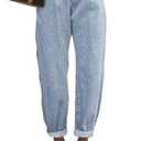 EVALESS Women's High Waisted Baggy Boyfriend Barrel Jeans (8)