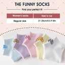 Glamorstar Womens Ankle Socks 5 Packs Pastal Cute Low Cut Socks (One Size)