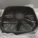 Amazon Basics 3-Speed Box Fan for Bedroom, Portable with Carry Handle, Powerful Airflow, 5 Blades, Lightweight Design, 67 Watts, 20-Inch, Black, 6.8"D x 20.86"W x 21.33"H