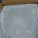 4.7 Qt Extra Large Glass Mixing Bowls Clear Glass Salad Cooking Bowls for Kitchen Salad Bread Storage