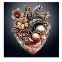 KAAYEE Wooden Puzzles for Adults 220 Pieces Visual 3D Mechanical Heart Wooden Jigsaw Puzzles for Adult Unique Shaped Wood Puzzle Gifts for Mother's Day Adults Kids Heart Puzzle (14.1 * 11.3 in)