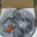 LWWHQ 9.8 inch Kitchen Pendant Light 2 Pack, Black Dome Pendant Lights Kitchen Island, Modern Farmhouse Pendant Lights for Kitchen Island Dining Room Bedroom