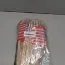 TURNMEON 100 Pack 4x6 Inch Small American Flags Handheld on Stick 4th of July Mini US Flag Patriotic American Flag Wooden Stick Flag Spear Top Fourth of July Decorations Independence Day,Memorial Day