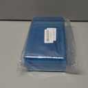 Double Layer Large Capacity Pencil Case, Translucent Plastic Hard Pencil Box with Snap-tight Lid, School Office Supplies Storage Box for Stationery, Pen, Crayon (Blue, 1 Pack)