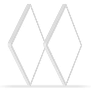 2 Pack 12 inch Flush Mount LED Ceiling Light Fixture, 6500K Daylight White Square Ceiling Lamp, Slim Flat Panel Lighting Fixture for Laundry Room, Bedroom, Kitchen, Living Room, Closet