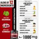 2 x Goldenseal Root Capsule with Echinacea, Panax Ginseng Root, Immune Support Complex as Elderberry, Garlic Bulb - 60 Capsules - Digestive Health, Body Balance & More - Goldenseal Root Powder