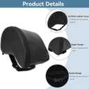 Guitar Rest Cushion, Soft Sponge & PU Leather with Straps (Nonadjustable), Guitar Cushion Leg Support, Relief Your Thigh, Black Foot Stool for Acoustic Guitars Players Musical Instruments Accessories