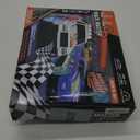 Slot Car Race Track Sets with 4 Slot Cars, Electric Race Car Track Include Slope Circular Overpass Track, Dual Racing Game Featuring Flash Bridge and Pendulum, Gifts Toys for Boys Kids Age 6 7 8-12