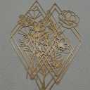 Peryiter 3 Metal Flower Wall Art Minimalist Floral Hanging Decor for Living Room Bathroom Kitchen Outdoor