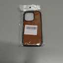 for Magsafe Magnetic case for iPhone 14 Pro Leather case magsafe Compatible Wireless Charging-Brown