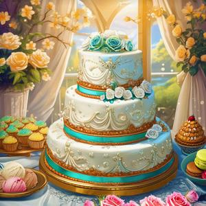 Springbok's Wedding Cake 500 Piece Jigsaw Puzzle - Great Wedding Gift Featuring Beautiful Cake and Decor
