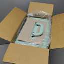 Hododou Vinyl Record Storage Box with Lock Record Organizer Storage for 30+ Single Records 12-inch Water Resistant Collapsible Storage Crate with Lid Handle Mesh Pouch for Valuable Album Collection