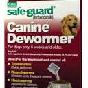 Safe-Guard (fenbendazole) Canine Dewormer for Dogs, 4gm pouch (ea. pouch treats 40lbs.), Exp Date: 11/01/26