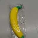 Tesorrio Fake Banana Stress Relief Fidget  6.7 x 1.4 in Soft PU Foam Desk Accessory | Lightweight Squeeze Fidget for Adults | Novelty Office Decor & Relaxation Tool