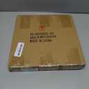 HORLIMER Floating Corner Shelf Wall Mount, Set of 3 Rustic Wood Corner Wall Shelves with Fence for Bedroom, Living Room, Bathroom, Kitchen, Brown (Fan-Shaped)