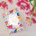 2 x Mothers Day Card for Mom, Wife, Grandma or Step Mom, Happy Mother's Day Card from Daughter, Son or Husband, Beautiful Floral Design